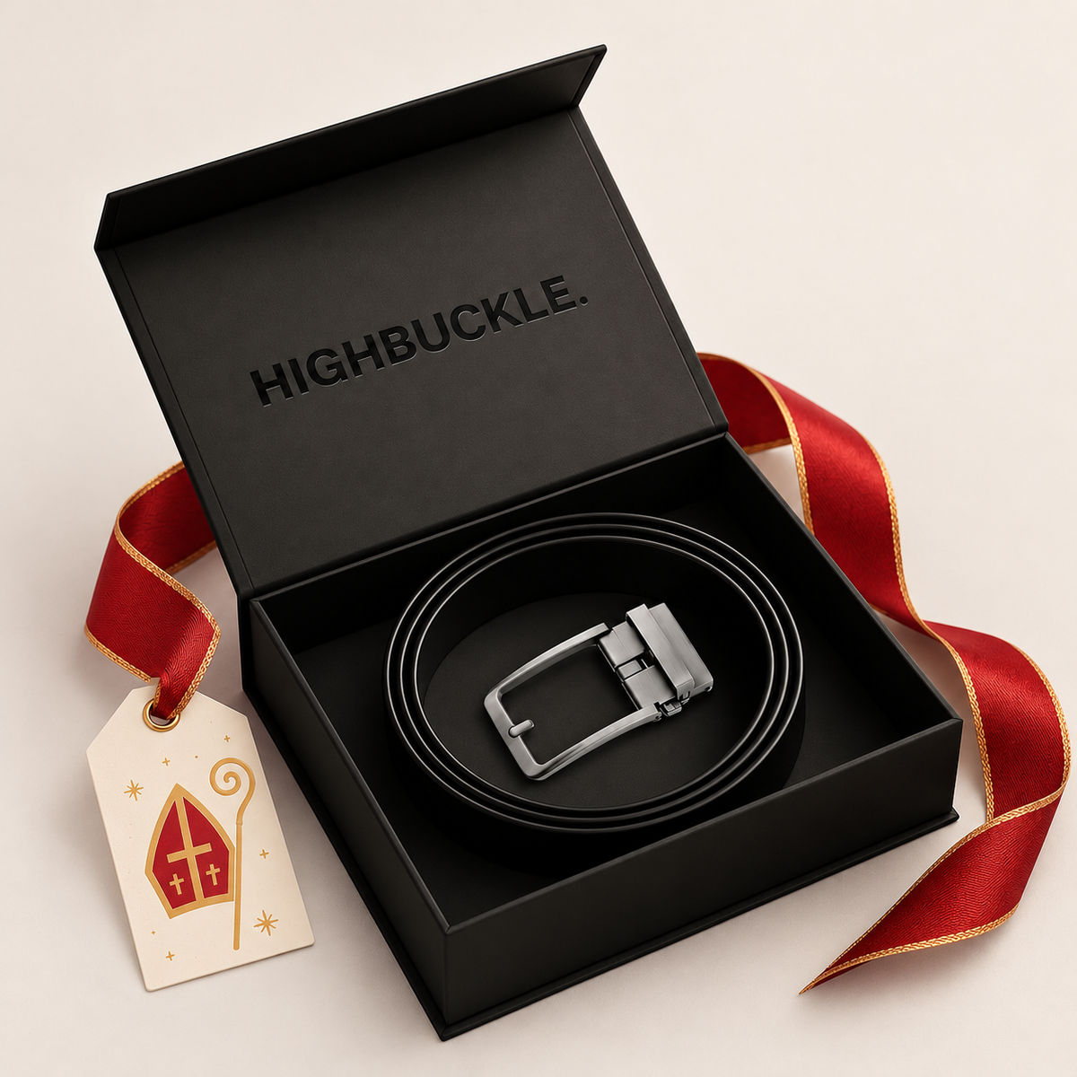 #1 Sinterklaas Cadeau voor Mannen - De Highbuckle Original Herenriem